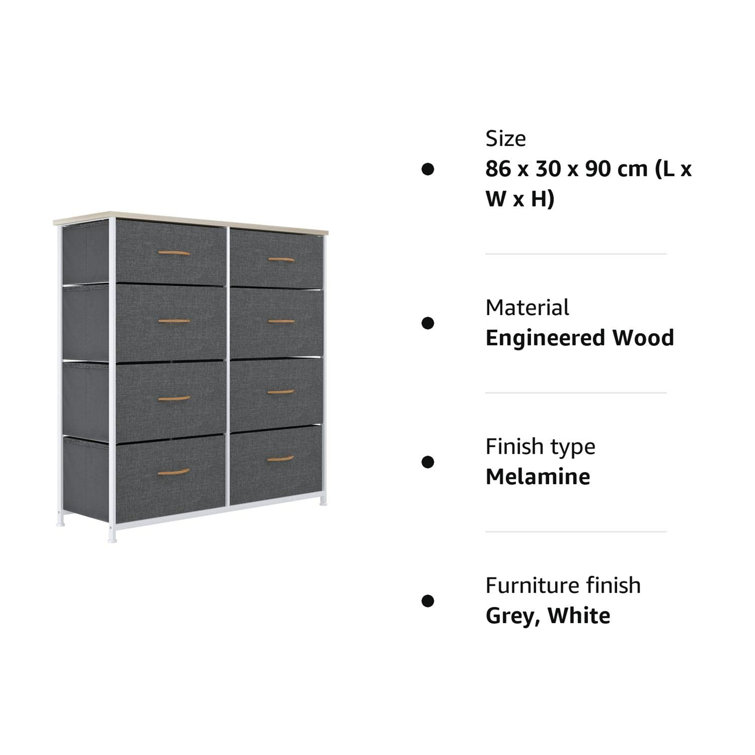 Rebrilliant Olson 8 Drawer Chest of Drawers Wayfair.co.uk